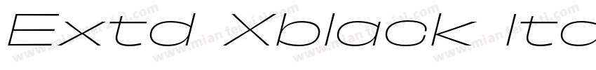 Extd Xblack Italic字体转换
